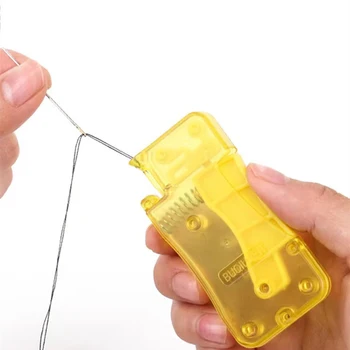 1/2pc Auto Needle Threader DIY Tool Начало Ръчна машина Шиене Автоматично устройство за резба Автоматично вдлъбнатина за игла Домакински аксесоари