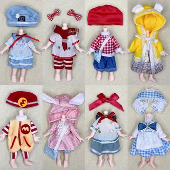 1/8 BJD кукла 17 см кукла замяна дрехи мода сладък принцеса рокля комплект детски момиче играчка подарък (само дрехи без кукли)