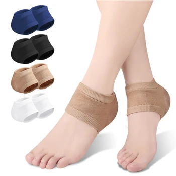 1 чифт предотвратяване на напукани спа гел чорапи Грижа за краката Твърд протектор за кожата Сух спа чорап Плътен цвят Протектор за петата Овлажняващ