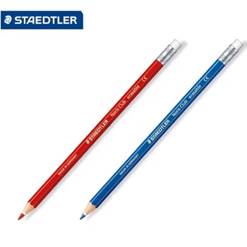 2 бр/лот STAEDTLER 14450 цветни моливи молив + каучук аниме / графити / червен син молив на едро цветни моливи