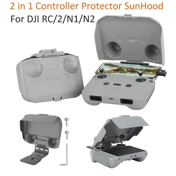 2 в 1 Контролер Протектор SunHood контролни пръчки Предпазен защитен капак за DJI RC N2/1 за Mini 3 4 Pro/ AIR 3/ Mavic 3 Pro