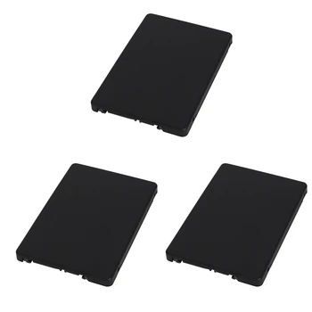 3X Mini Pcie MSATA SSD към 2.5 инчова SATA3 адаптерна карта с калъф 7 мм дебелина черен