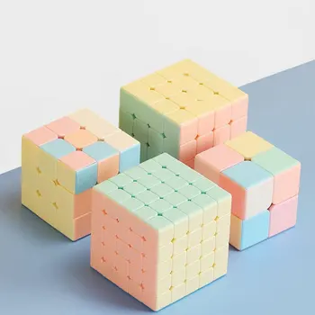 3x3 Магически куб без стикери гладка производителност куб Macaron цвят магия куб за деца възрастни 3x3 магически куб