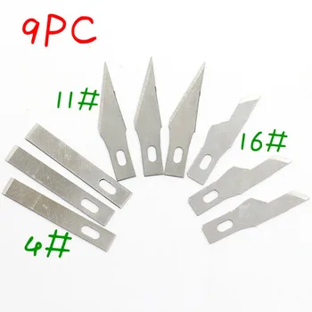 4#11#16# Остриета Нож за гравиране от неръждаема стомана Остриета Метално острие Дърворезба нож Blade замяна Хирургически скалпел занаят
