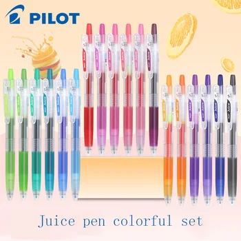 5/6Pcs пилотен сок 0.5mm цветове гел писалка LJU-10UF преса гел писалка DIY ръка сметка специален гладък и бързо изсъхне