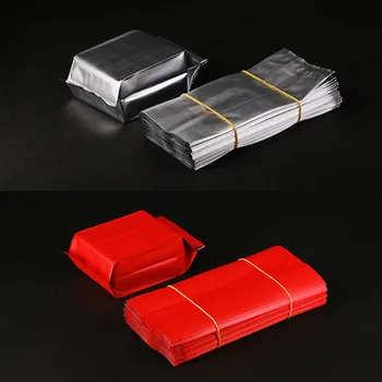 50pcs чай опаковки чанти Крафт хартиени торби Heat Seal Open Top Inner Foil Stand Up торбички за храна ядки подарък опаковка чанта за съхранение