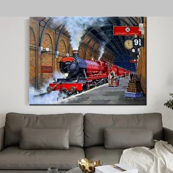 5d Диаманти живопис Super Express влак DIY пълен диамант живопис комплекти изкуство живопис живопис от Коледа дома декор подарък 2023