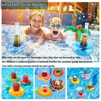 Animal Cup плувен басейн играчка напитка притежателя надуваеми плаващи парти аксесоари Нова година / рожден ден / Songkran фестивал