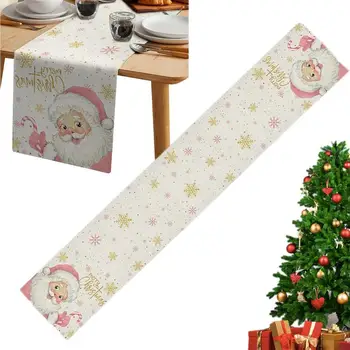 Christmas Table Runners Christmas Table Runner Cloth Merry Christmas Holiday Home Decoration For Christmas Party Ornament
