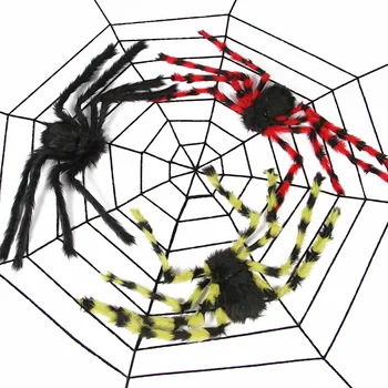 Funfor Хелоуин карнавал паяк парти декорация подпори паяжина тайна стая трик симулация паяк орнаменти декорации