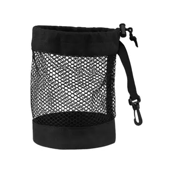 Golf торбичка чанта голф топка притежателя найлон голф тройници чанта организатор преносим съхранение чанта с шнур и клип торбичка чанта за голф