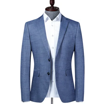 Lansboter Blue Spring мъжки костюм палто корейска версия тънък годни за млади и хора на средна възраст Daily Casual Business Jacket