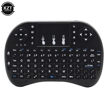 NEW Backlit English Russian 2.4G Air Mouse Remote Touchpad for Android TV Box PC I8 Mini Wireless Keyboard