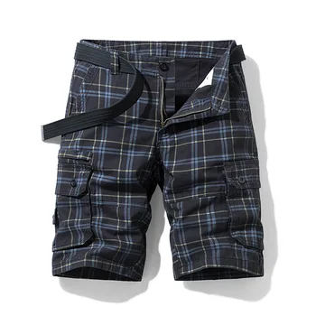 New Spring Men Cotton Cargo Shorts Clothing Summer Casual Breeches Bermuda Fashion Beach Pants Los Cortos Cargo Short Men 28-36
