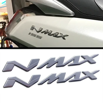 NMAX 3D аксесоари за мотоциклети LOGO значка хром стикер меки пластмасови стикери за N-MAX 125 155 2021 2022 2019