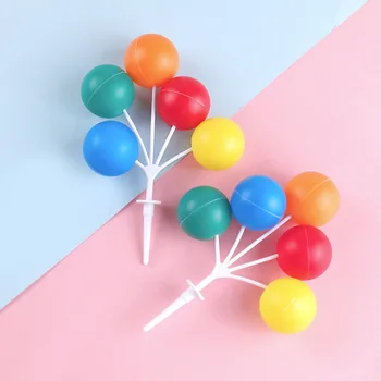 Rainbow балон торта декорация, бебе душ, момиче, момче, DIY балон, Cupcake Topper, Честит 1-ви рожден ден декор, деца, възрастни