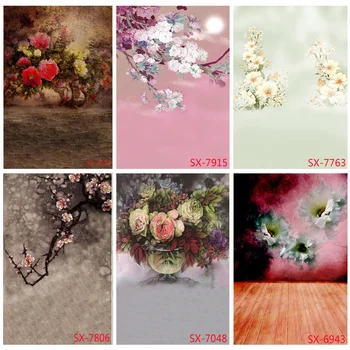 SHENGYONGBAO винил китайски стил цвете тематични фотография декори реквизит реколта портрет фото студио фон 2157 YXFL-89