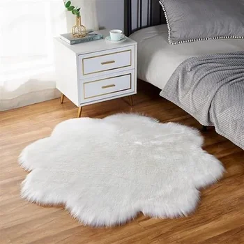 SLxie01 Плюшен удобен килим за всекидневна с уникален дизайн, лесен за почистване