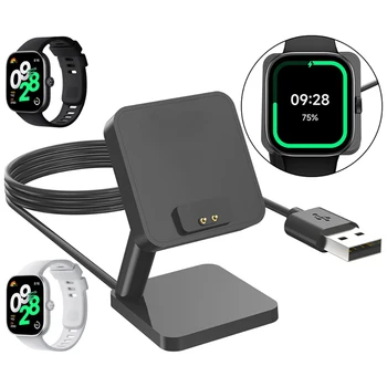 Smart Watch Стойка за зареждане ABS Стойка за зареждане Държач за база за зареждане Лек USB кабел за зареждане Базов държач Захранващ адаптер