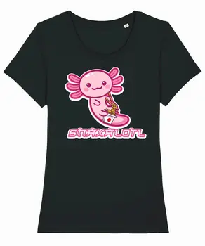 Snaxolotl Axolotl тениска дамски смешни органичен памук подарък Stanley Stella Meme
