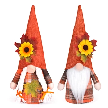 Thanksgiving Gnomes Scandinavian Tomtes Swedish Gnomes for Kitchen Tiered Tray