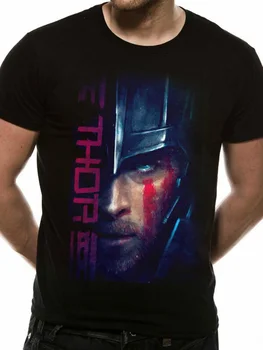 Thor Ragnarok Hemsworth Face Script тениска 100% памук O-образно деколте лято къс ръкав случайни мъжки тениска размер S-3XL