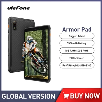 Ulefone Armor Pad 4G здрав таблет Octa Core 4GB RAM 64GB ROM 8.0 инчов HD+ дисплей IP68 / IP69K 13MP 7650mAh Android 12 таблетен компютър