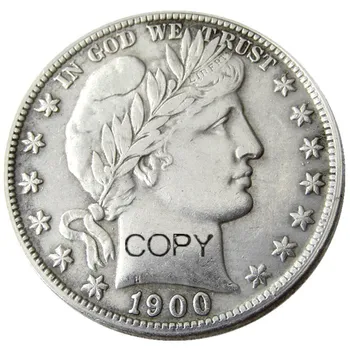 US 1900 P/S/O Бръснар половин долар сребърно покритие копие украсяват монета