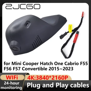 ZJCGO 4K Wifi 3840*2160 Автомобилен DVR Dash Cam камера Видеорекордер за Mini Cooper Hatch One Cabrio F55 F56 F57 Кабриолет 2015~202