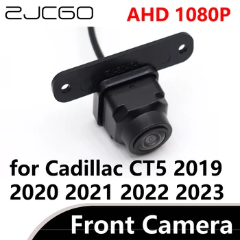 ZJCGO AHD 1080P CVBS 170° Сляпа зона HD Fisheye обектив кола предна камера за Cadillac CT5 2019 2020 2021 2022 2023