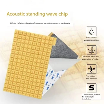 автомобилен високоговорител Постоянен вълнов чип високоговорител Звукоизолационен материал Пречупва звуковите вълни за подобряване на качеството на звука и водоустойчивостта