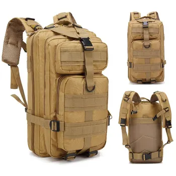 Военна тактическа раница за пътуване Спортна камуфлажна чанта Външно катерене Ловна раница Риболов Туризъм Армия 3P пакет чанта
