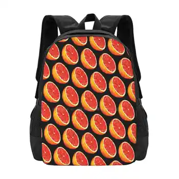 Грейпфрут модел-Черно училище чанти пътуване лаптоп раница грейпфрут цитрусови лято розово