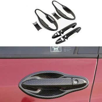 Дръжки на вратите на автомобила Cover Trim Carbon Fiber Exterior Car Styling Door Handle Bowl For Honda HRV HR-V Vezel 2014-2019