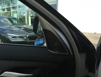 За BMW X1 F48 2016 2017 Matte ABS хром пластмаса Предна стълб силен високоговорител Cover Trim 4бр
