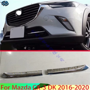 За Mazda CX-3 DK 2016-2020 Аксесоари за кола ABS хромирана предна решетка акцент капак долна мрежа подстригване формоване стайлинг рамка гарнитура