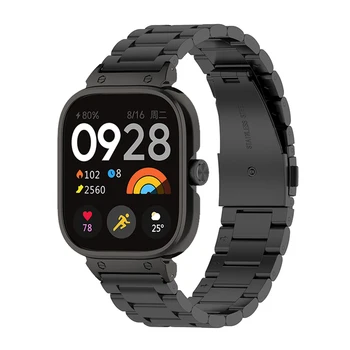 За Xiaomi Redmi Watch 4 защитен калъф + 2in1 метална каишка лента за часовник от неръждаема стомана гривна за redmi watch4 Correa Shell Cover