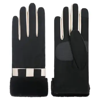 Зимни ръкавици за жени Сензорен екран с цял пръст термични ветроупорни ръкавици Студеноустойчиви топли ръкавици за спортно колоездене на открито