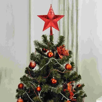 Коледно дърво Топ звезда Treetop Пентаграм декорация за консумативи Петолъчна Коледа