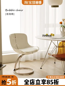 крем стил домакинска акрилна облегалка за стол за хранене стол прозрачен козметичен стол