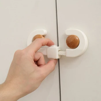 Кухненски шкаф шкаф слайд заключване дете бебе дръжки на вратите безопасност плъзгащи заключване безопасни мебели защита брави