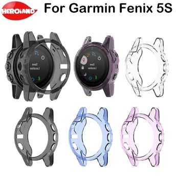 Лек калъф за интелигентен протектор Силиконов защитен калъф за кожа за Garmin Fenix 5S / 5S Plus Sport Watch Висококачествена обвивка