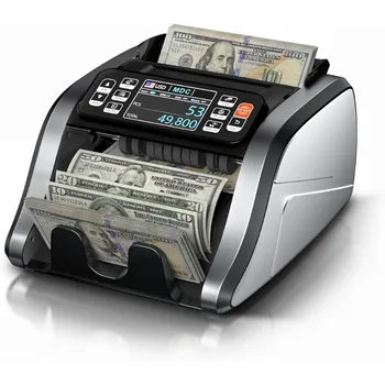  машина за брояч на пари със смесена деноминация, броене на стойност, откриване на фалшификати UV / MG / IR / DD, 3.5 