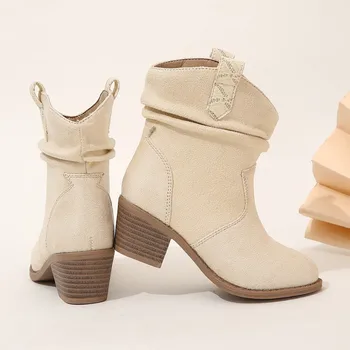 Момичета Ботуши Високи токчета Подхлъзване Детска мода Ботуши Неплъзгащи се елегантни обувки за принцеси 2023 Нови пролетни детски ботуши Drop Shipping