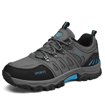 Мъже Висококачествени ежедневни маратонки 2023 Нови дишащи мрежести обувки Мъжки неплъзгащи се външни туристически обувки Мъжки обувки за катерене