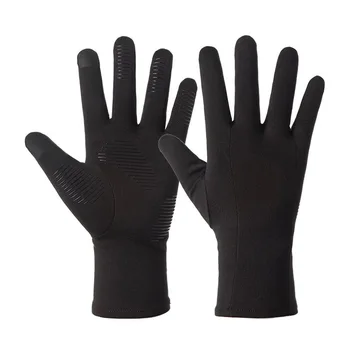 Мъже Жени Открит спорт Фитнес Неплъзгащи се ръкавици за колоездене Топъл сензорен екран Неплъзгащи се ски ръкавици J18 Мотоперчатки Кожаные