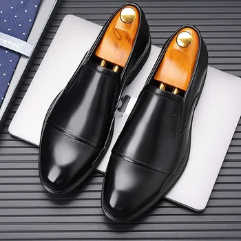 Нова марка мъжки мокасини Луксозни обувки Деним и метални пайети Висококачествени ежедневни мъжки обувки 2023