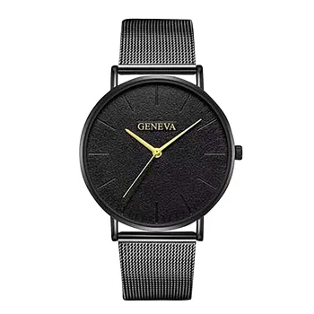 Нова случайна луксозна дамска мъжка лента от неръждаема стомана кварцов аналогов ръчен часовник елегантен мъжки часовник за мъже бизнес гривна Reloj