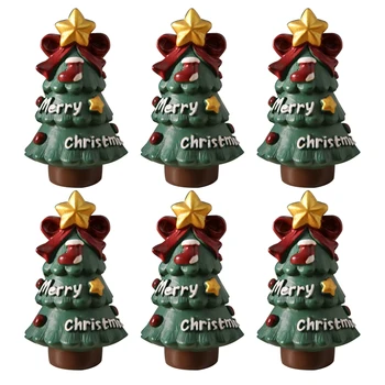 Пейзаж сладък карикатура Коледа подарък дърво, както е показано смола коледни дрънкулки декорация декорация сляпа кутия подарък