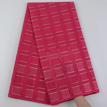 Последни розови цветове Висококачествена швейцарска дантела в Швейцария 100% памук африкански сух дантелен плат за мъжка парти рокля Y8001
